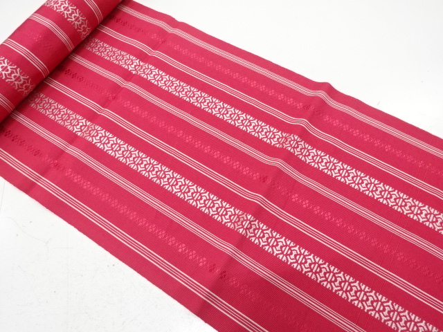 JAPANESE KIMONO / ANTIQUE BOLT FOR HASSUN OBI / SILK / CHIKUZEN HAKATA